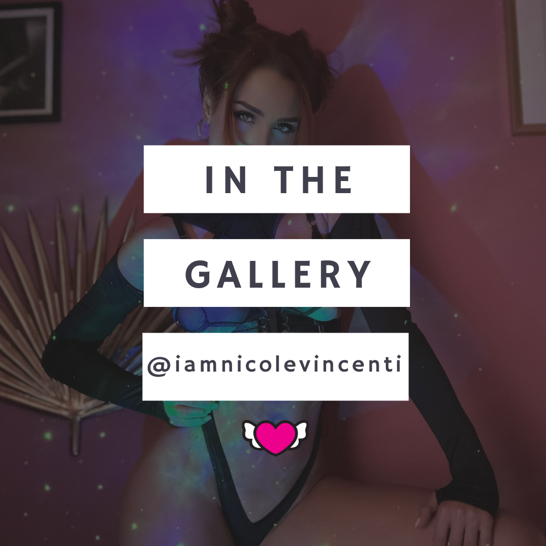 In the Gallery with @IAMNicoleVincenti Featuring the Vittoria Bralette & Raven Bodysuit